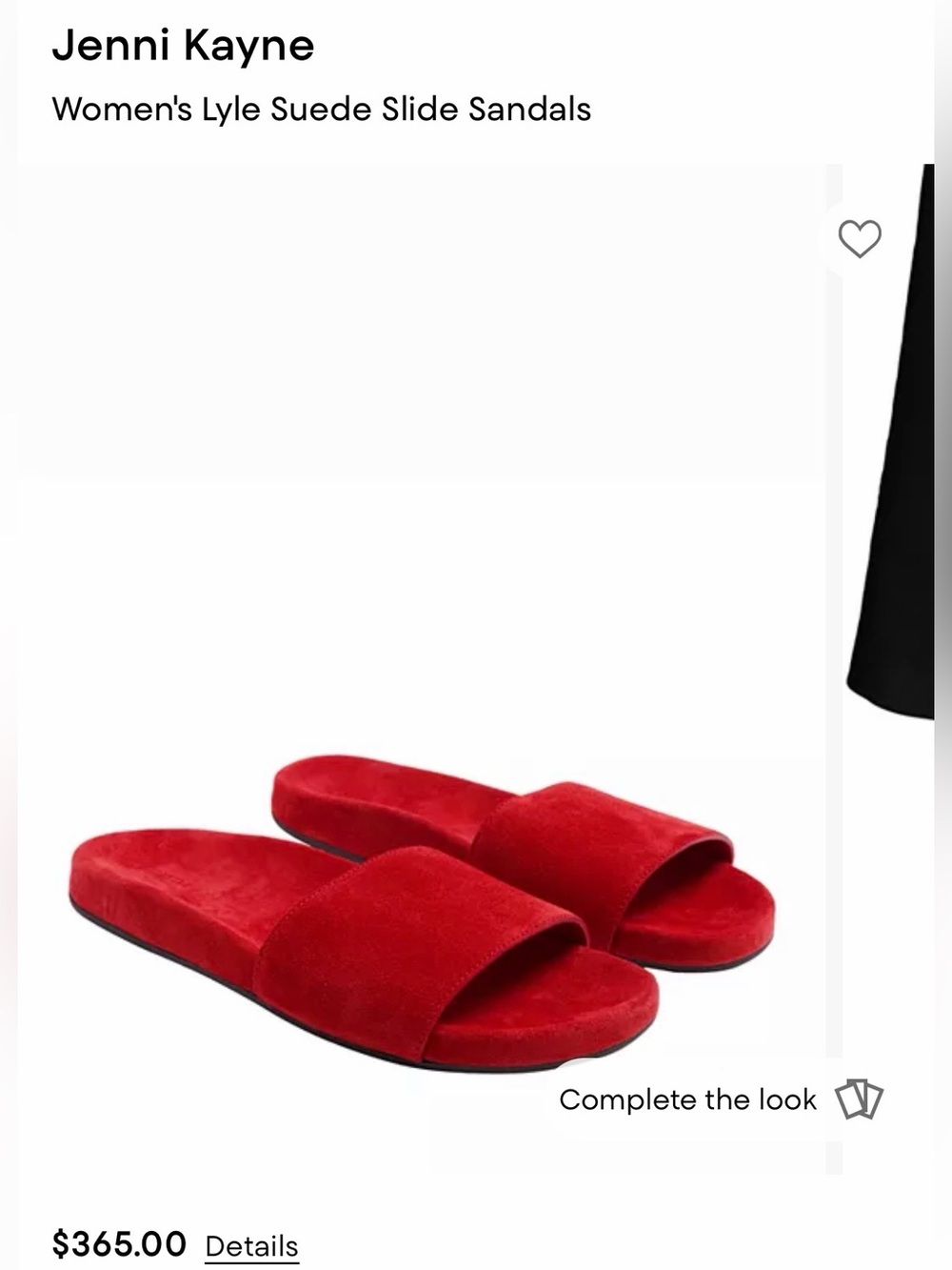 Jenni kayne Women's Lyle Suede Slide Sandals
Red size 39